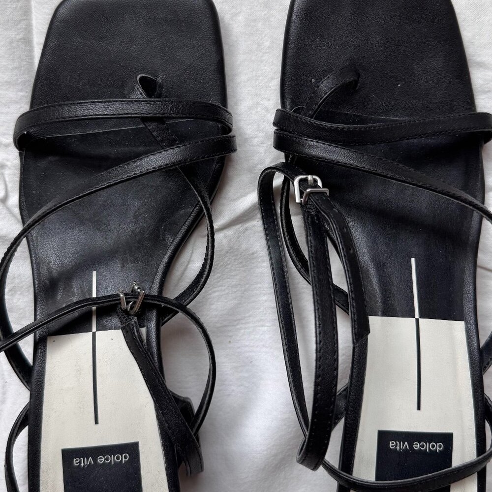 Dolce VIta Baylor Sandal Strap Heel Black US7.5